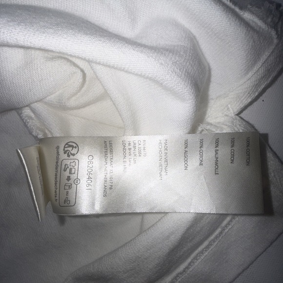 We The Free People Keep On White Boho Hippie Peasant Gypsy Polo Top Medium - Picture 14 of 16